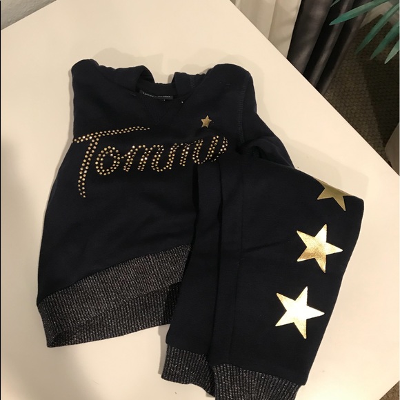 navy and gold stars matching set